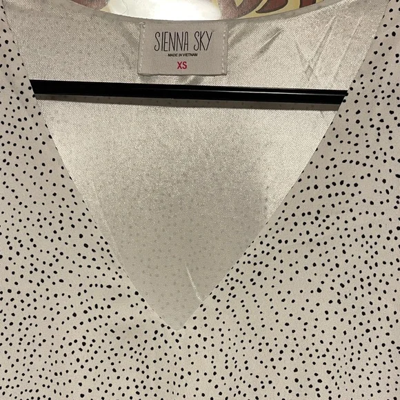 Sienna Sky White Midi Dress with Tie Waist - Picture 2 of 3